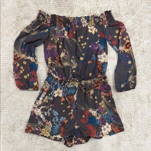 Floral Off-Shoulder Romper